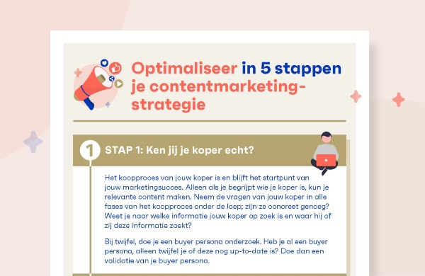 Infographic_5 stappen contentmarketing optimalisatie