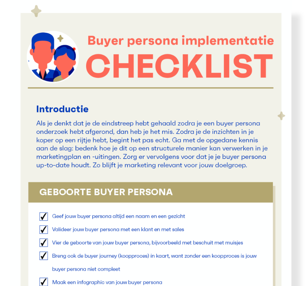 Buyer persona checklist