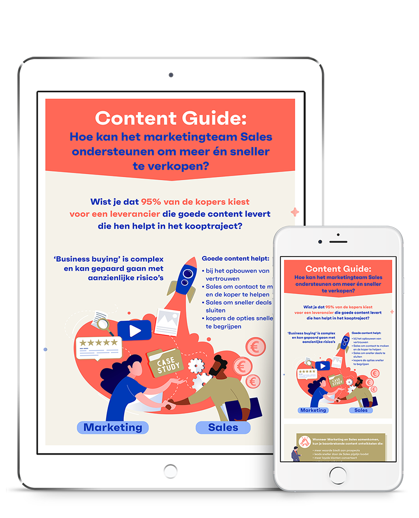 Content Guide: Hoe kan het marketingteam Sales ondersteunen om meer én sneller te verkopen?